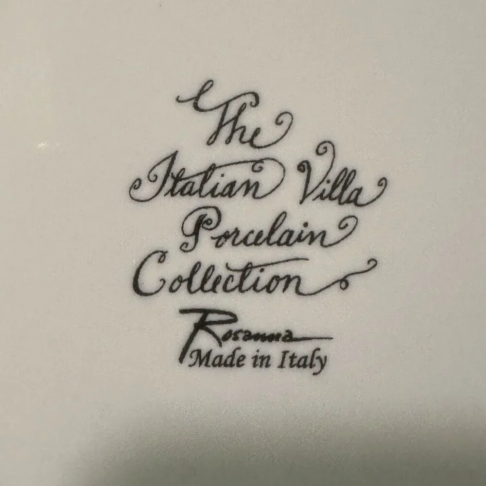 4 Italian Villa Porcelain 8” Plate Rosanna Chickens Williams Sonoma Farmhouse